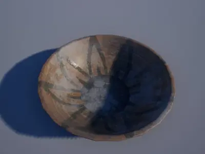 Clay Pots Low-poly 3D model