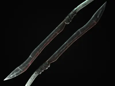 Sabre-Sword Mark III Low-poly 3D model