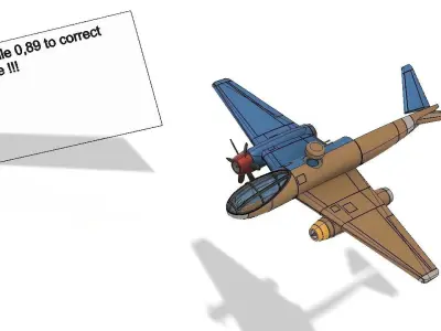 Messerschmitt p1090 3D print model