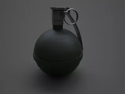 M67 Frag Grenade Low-poly 3D model purchase