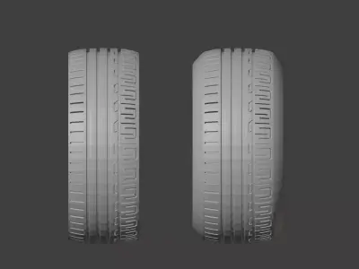 Street Tire Design Goodyear Inspired 3D model