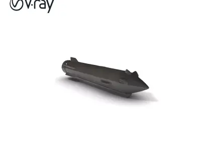 Missile Model Pack with  LODs for Game and Simulation Low-poly 3D model