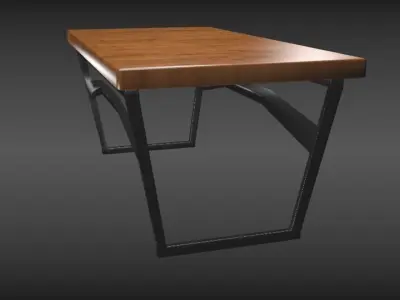Decorative table Low-poly 3D model
