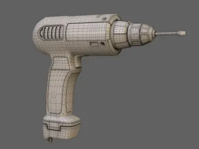 SubD - Stylized Drill 3D model