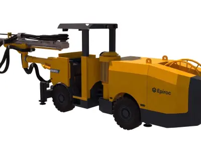 Boomer Epiroc T1 Low-poly 3D model