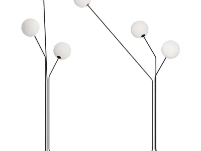 roche bobois flora floor lamp 3D model