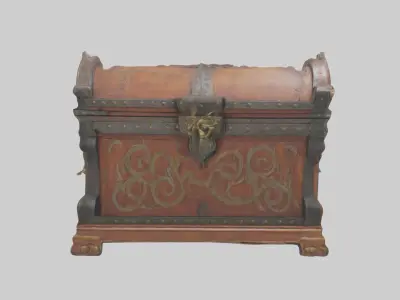 Decorative Chest Model Low-poly 3D model