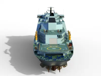 Icebreaker Lider Project 10510 3D model