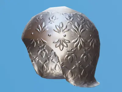 Ornate Open Sallet Low-poly 3D model