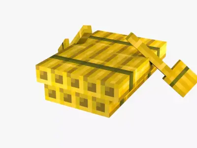 Minecraft Raft Low-poly 3D model
