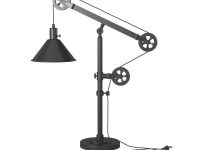 Carbon Loft - Table Lamp with Pulley System 3D model