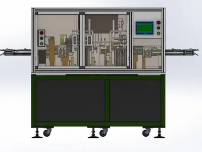 Automated telephone production equipment 3D model