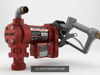 Transfer Tank  Transfer Pump PAIR 3D Model Pack
