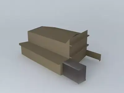 Factory cardboard box Free 3D model