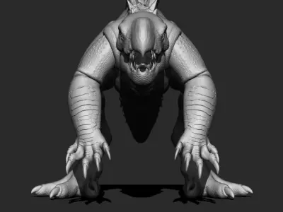 Creature with claws 3D model