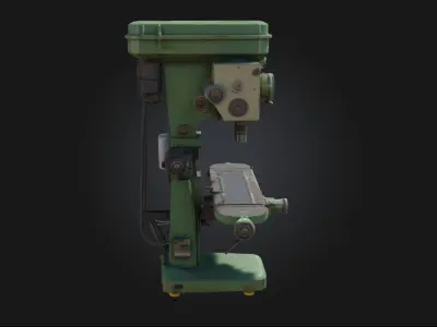 Vertical Milling Machine  Precision Meets Industrial Strength 3D model