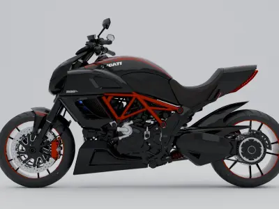DUCATI DIAVEL 3D model by hydersharjeel4