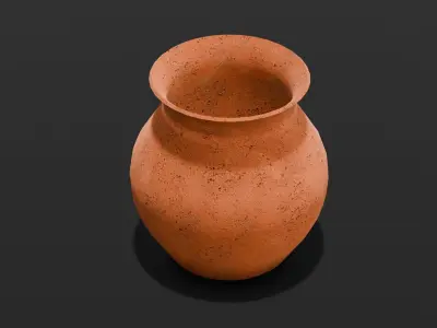 Mud Pot 3D Model Low-poly 3D model