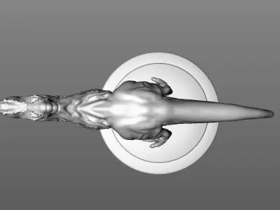 trex statue 3D model
