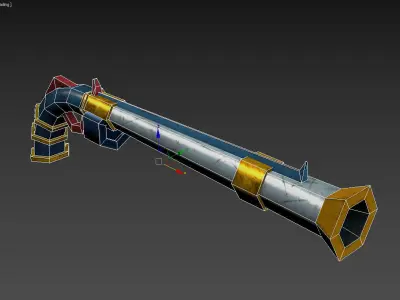 pistol mk1 Low-poly 3D model