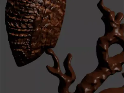 3D model of owl 3D model