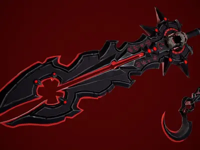 Stylize Sword Low-poly 3D model