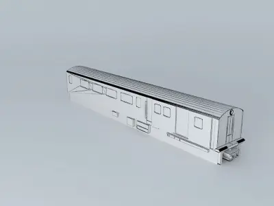 Abandaned Train Carrage 3D model