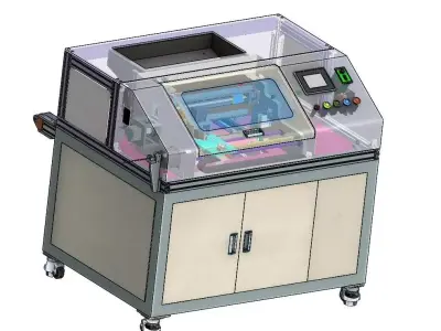 Industrial Coil Winding Machine 3D CAD Model 3D model