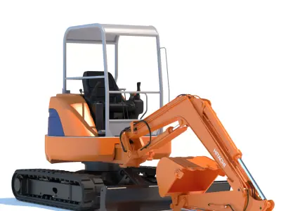 Mini Excavator Hitachi EX50U 3D model