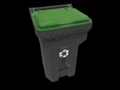 street trash can 3D model