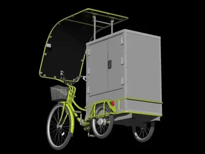 Delivery Bicycle early model 3D model