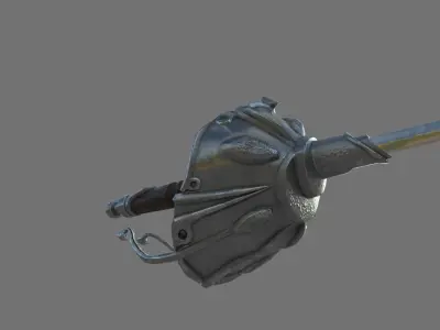 Epee 1 sword Low-poly 3D model