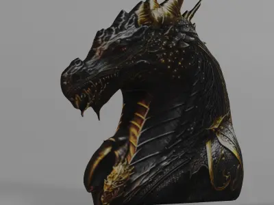 Dragon head 3D model purchase