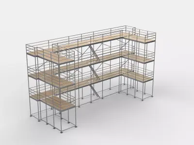 scaffold tower 02 3D model