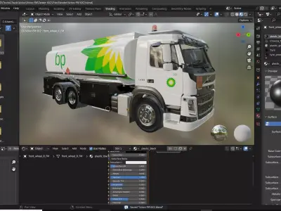 Volvo FM 6X2 Tanker 3D model