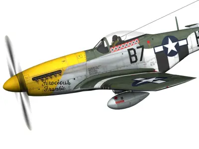 North American P-51D Mustang - Ferocious Frankie 3D model