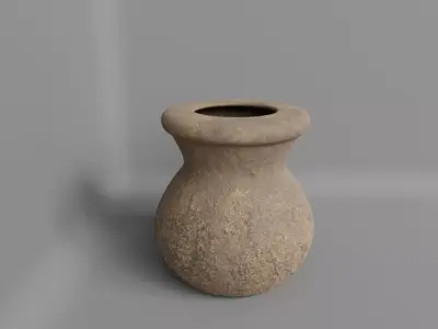 Stone antique vase 3D model
