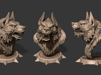 WOLF 3D DECOR Free 3D print model