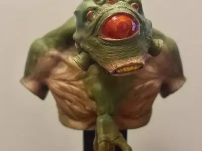 Vortigaunt bust half life stl free  Free 3D print model