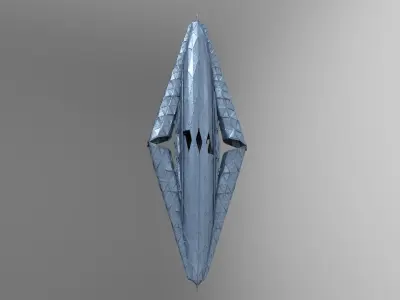 Pyramid Modern shard tower point tower  3D model