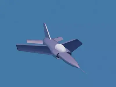 Military airplane jet plane model  Free 3D model