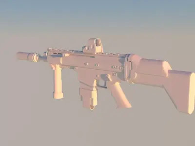Scar - H Low Polly Low-poly 3D model