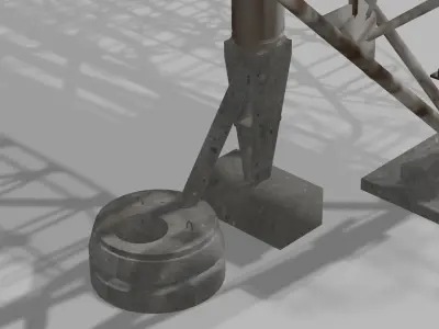 Chernobyl RLS Radar 5N32 Duga BIG MAST 3D model