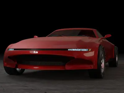 Ckill Car Concept Low-poly 3D model