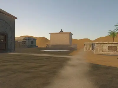 Desert Oasis City 3D model