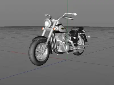 Motorcycle Kawasaki 3D model