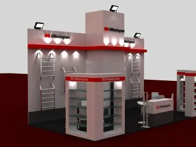 SG Exhibition Stand 3D model