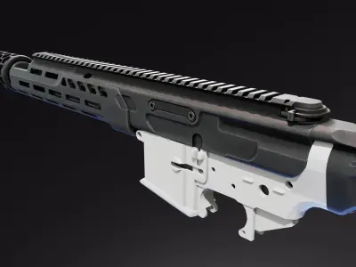 SUR300 Upper Receiver Low-poly 3D model
