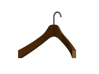 hanger wooden 3D model