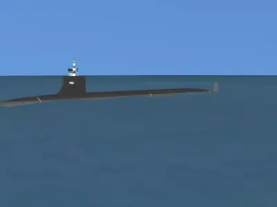 Virginia Class SSN 782 USS Mississippi 3D model